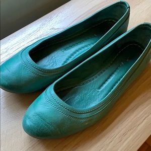 Frye turquoise flats